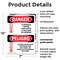 Signmission Flammable Vapors Keep Fire Away Bilingual Danger Sign, Plastic, 7in W x 10in L, 2PK OS-2PACK-DS-P-710-VS-1257 - alternate 9